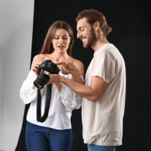 Professional photoshoot of an acting portfolio